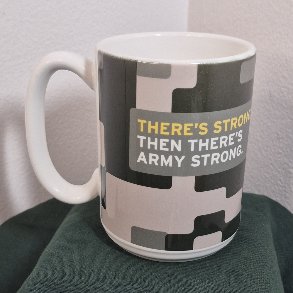 U.S. Army Coffee Mug 'There's Strong. Then There's Army Strong.' 16 oz